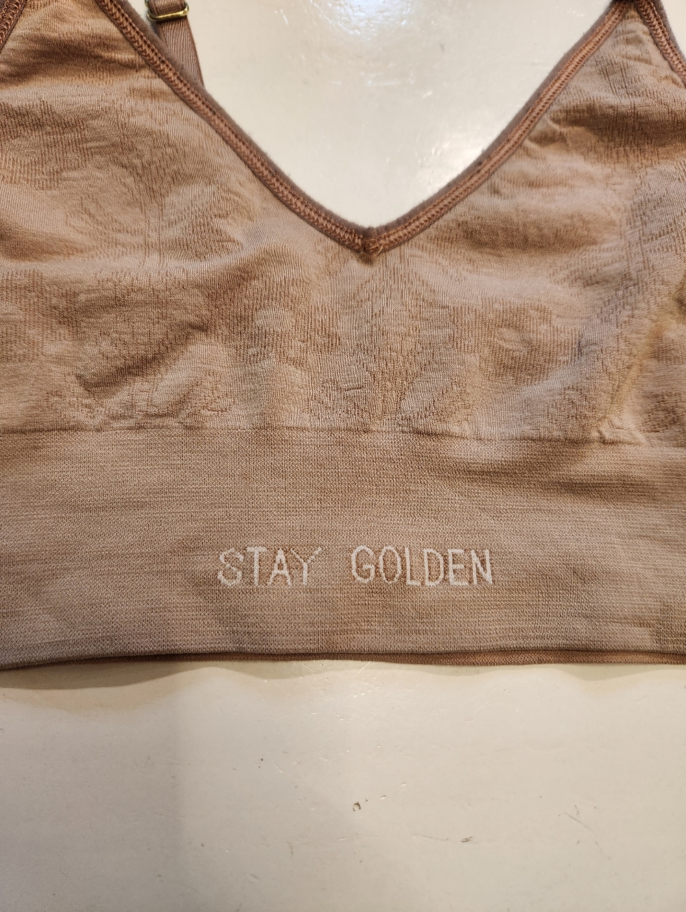 Branwyn Essential Bralette Merino Wool Warm Nude Size M - Picture 5 of 6